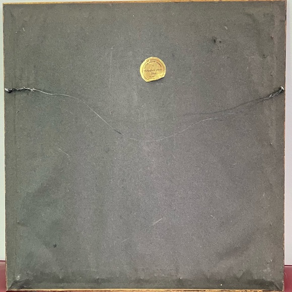 Vintage Framed Needlework American Bald Eagle Patriotic 17"x17" - Picture 3 of 5